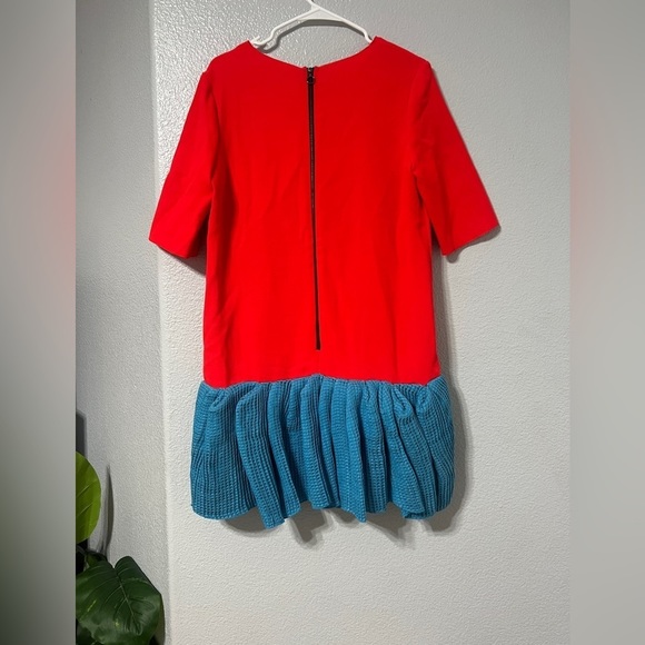 RARE Roksanda Ilincic Suzu Color Block wool Dress Size 10 - Picture 5 of 13